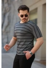 Erkek Petek Desenli Kısa Kollu T-shirt