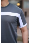 Erkek şerit Detaylı Kısa Kollu T-shirt