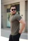 Erkek Yarım Balıkçı Yaka Kısa Kollu T-shirt
