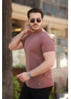 Erkek Yarım Balıkçı Yaka Kısa Kollu T-shirt