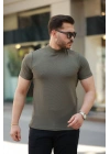 Erkek Yarım Balıkçı Yaka Kısa Kollu T-shirt