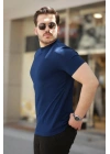 Erkek Yarım Balıkçı Yaka Kısa Kollu T-shirt
