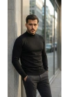 Erkek Yarım Balıkçı Yaka Pamuklu Triko