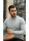 Erkek Yarım Balıkçı Yaka Pamuklu Triko