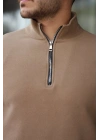 Erkek Zip Yaka Polar Sweat