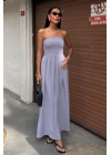 Göğsü Gipeli Straplez Elbise 2878