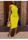 Kadın Bodycon Midi Boy Dalgıç Elbise