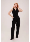 Premium Model Oturtmalı Siyah Pantolon