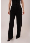Premium Model Oturtmalı Siyah Pantolon