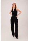 Premium Model Oturtmalı Siyah Pantolon