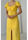 Sarı Prenses Yaka Elbise