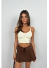 V Yaka Crop Bluz