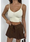 V Yaka Crop Bluz