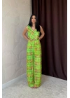 Yeşil Pullu Yelek Ve Pantolon Takım