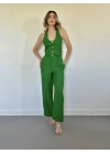 Yeşil Yelek Ve Pantolon Takım