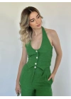 Yeşil Yelek Ve Pantolon Takım