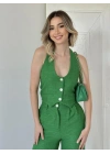 Yeşil Yelek Ve Pantolon Takım