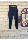 Yüksek Bel Likralı Jean Pantolon 90 Cm