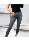 Yüksel Bel Likralı Kot Pantolon (Gri)