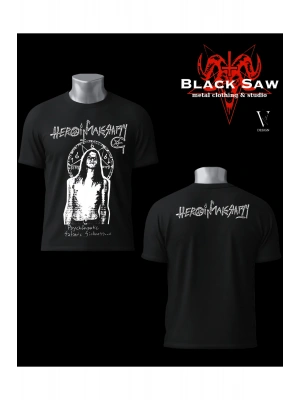 Heroinmakeshappy Black Metal Tshirt