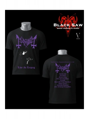 Mayhem Live in Leipzig Black Metal Tshirt