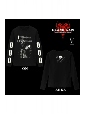 Nocturnal Depression DSBM Black Metal Longsleeve Tshirt