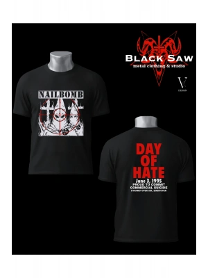Nailbomb Day of  Hate  Thrash Metal Tshirt