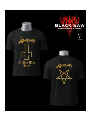 Venom At War With Satan Black Metal Tshirt
