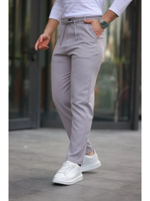 Erkek Beli Bağcıklı Jogger Pantolon