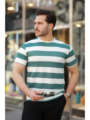Erkek çift Renk Pamuklu örme Kumaş Kısa Kollu T-shirt