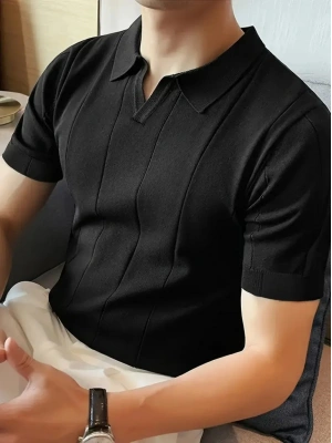 Erkek Kısa Kollu Polo Yakalı Triko Tshirt