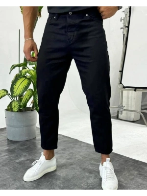 Erkek Siyah Mom Jean 