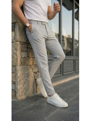 Erkek Slim Fit Dilli Kumaş Pantolon