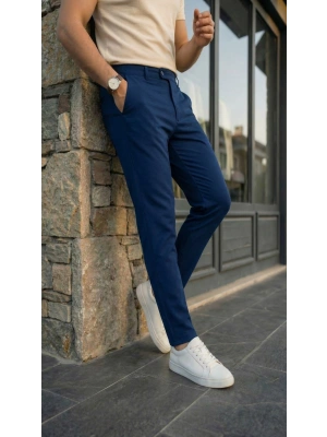 Erkek Slim Fit Dilli Kumaş Pantolon