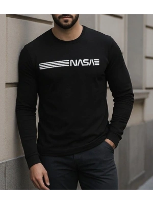 Erkek Uzun Kollu Bisiklet Yaka Viskon Sweat