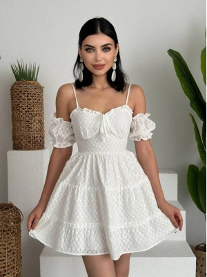 Lucca Kolu Lastikli Mini Elbise