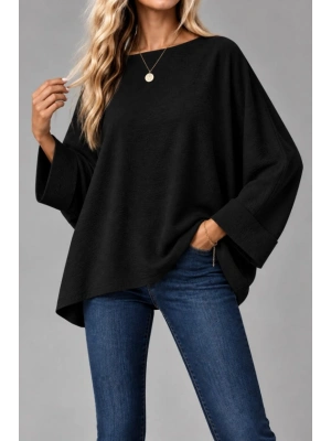 Oversize Yarasa Kol Bluz