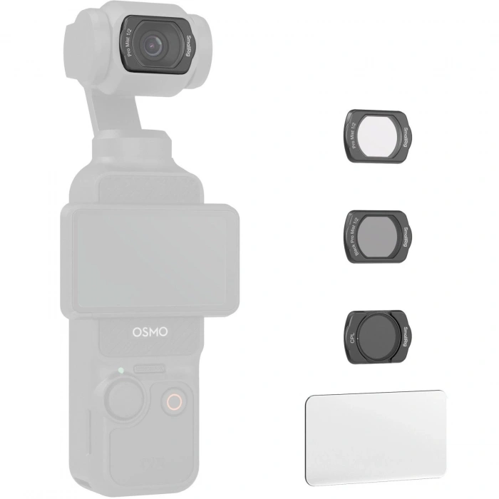 SmallRig 4775 DJI Osmo Pocket 3  için / Beyaz Difüzyon / CPL Filtre / Ekran Koruyucu Filtre Seti