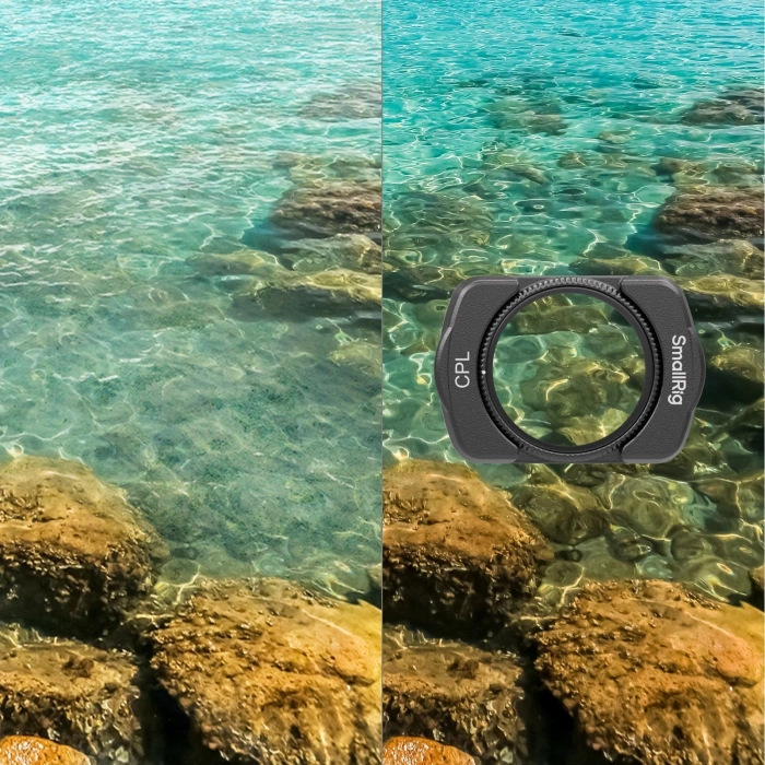 SmallRig 4775 DJI Osmo Pocket 3  için / Beyaz Difüzyon / CPL Filtre / Ekran Koruyucu Filtre Seti