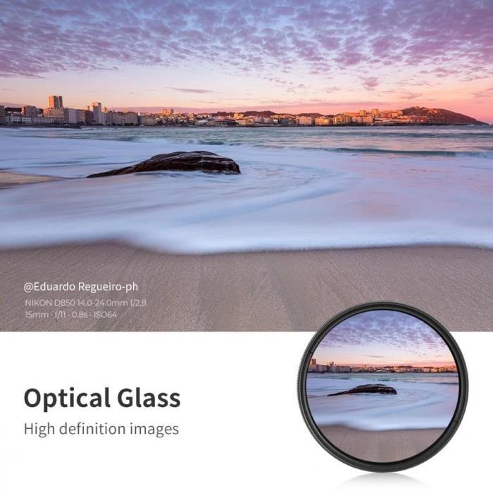 K&F Concept 52mm B-SERIES ND2-ND400 (1 ile 9 Stop) ND Filtre