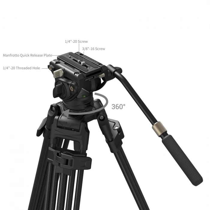 SmallRig AD-80S 5111 Profesyonel Video  Tipi Tripod Kiti