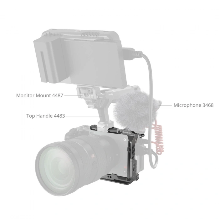 SmallRig 4772 Sony FX3 / FX3A / FX30 için  HawkLock Hızlı Çıkarma Yarım Kafesi