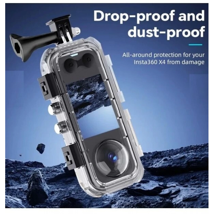 Oem Mark Insta 360 X4 Uyumlu Su Geçirmez Kılıf