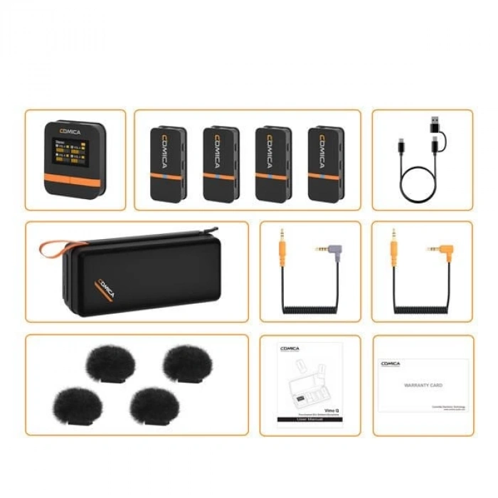 Comica Vimo Q (4) Kanallı Mini Kablosuz Mikrofon