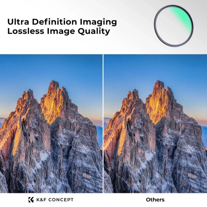 K&F Concept 67mm NANO-X MCR MC-UV 28 Çok Katmanlı Kaplamaya sahip  Koruma Filtresi 8K Ultra HD