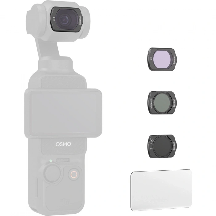 SmallRig 4776 DJI Osmo Pocket 3  için VND2-5 /  ND16/CPL / LPF Filtresi / Ekran Koruyucu Filtre Kiti