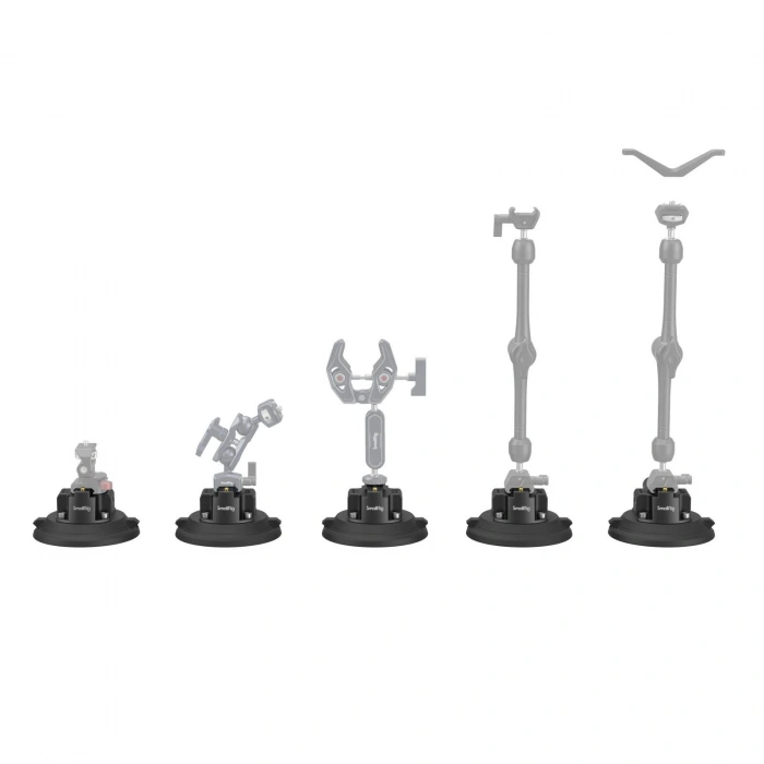 SmallRig 4122B 4 Vakumlu Kamera Montaj Desteği Araç Çekim Vantuzu