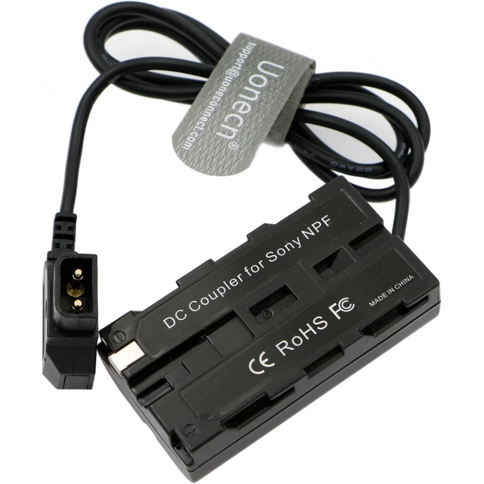 Andoer D-Tap - NP-F550 / F970 DC5521 Sahte Pil Güç Kablosu  Sony Atomos Ninja V Monitör ( 80 cm)