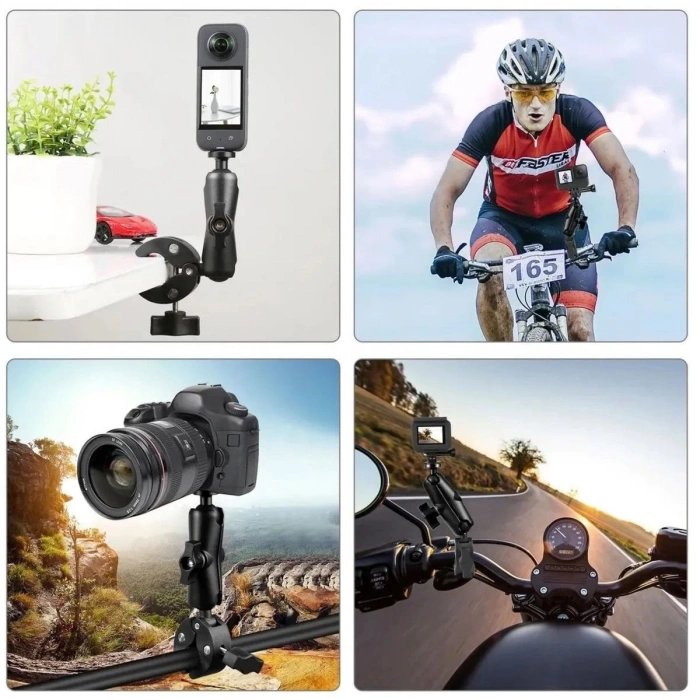 Oem Marka PT02 Tüm Aksiyon Kameralar ve Telefonlar için Montaj Kelepçesi