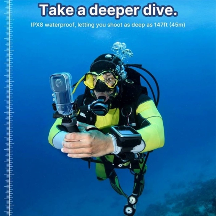 Oem Marka Insta 360 X3 Uyumlu Su Geçirmez Kılıf